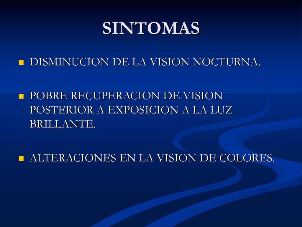 disminucion vision nocturna